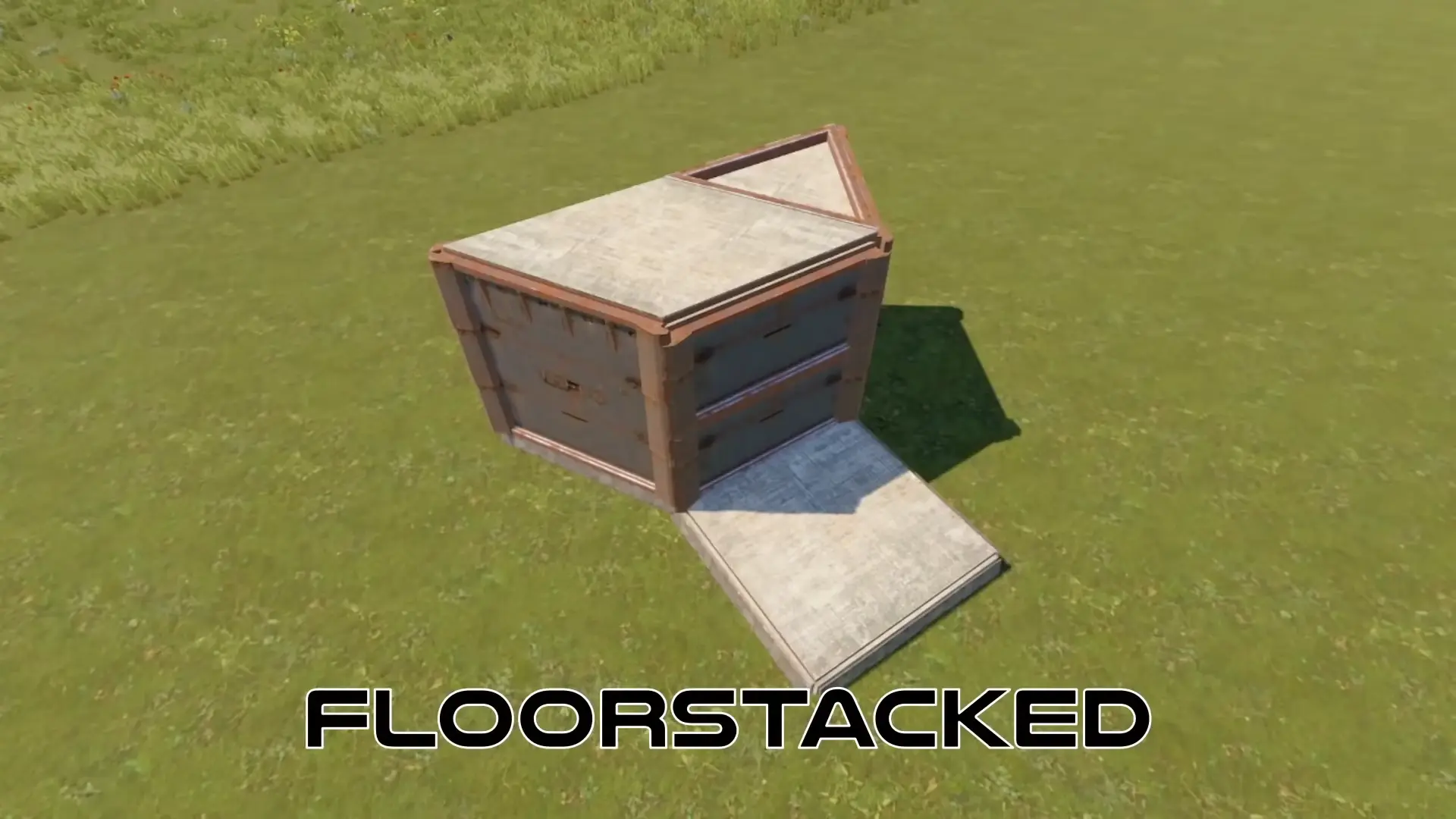 Picture of the floorstacked bunker.