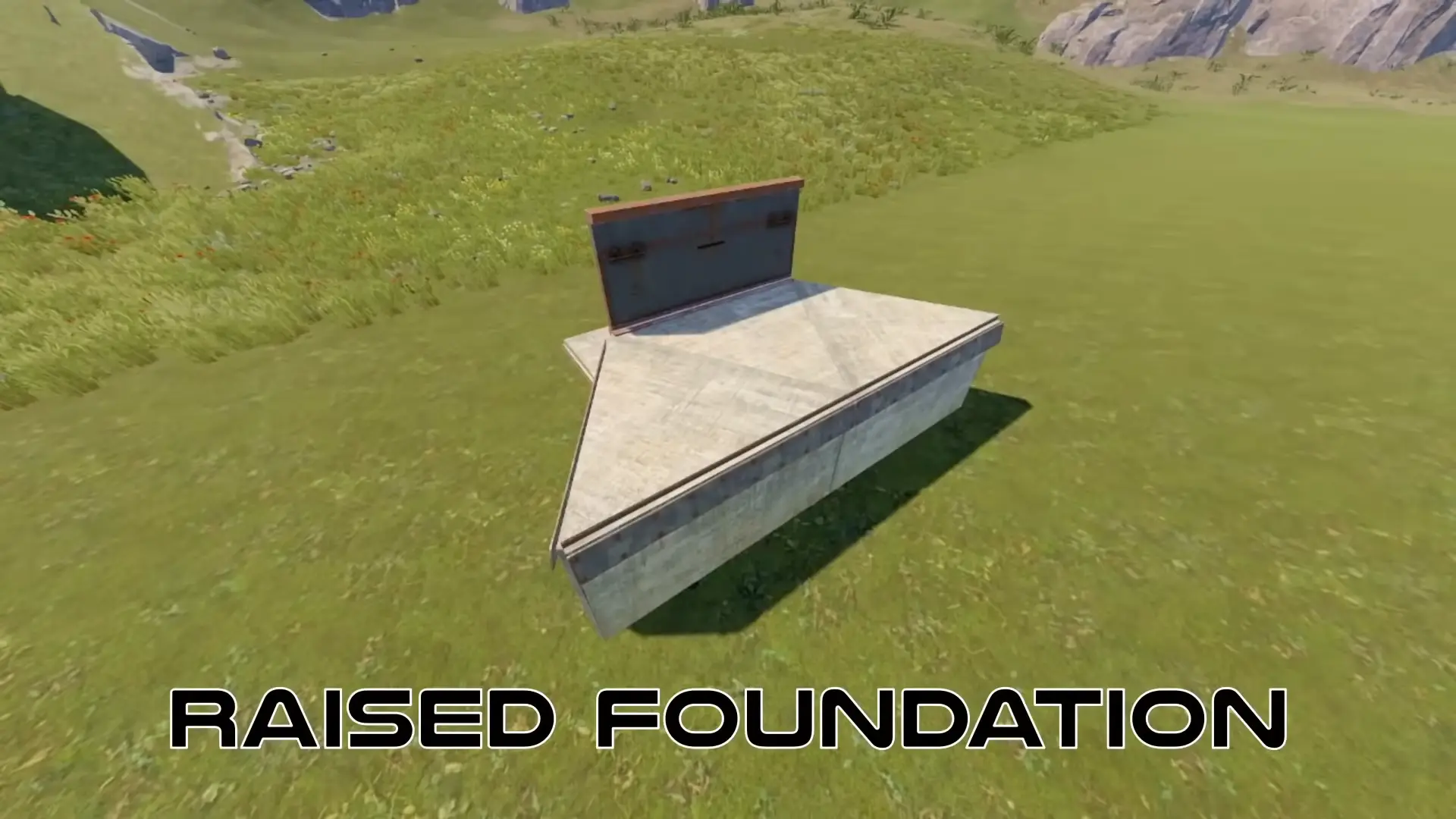 Picture of the raised foundation bunker.