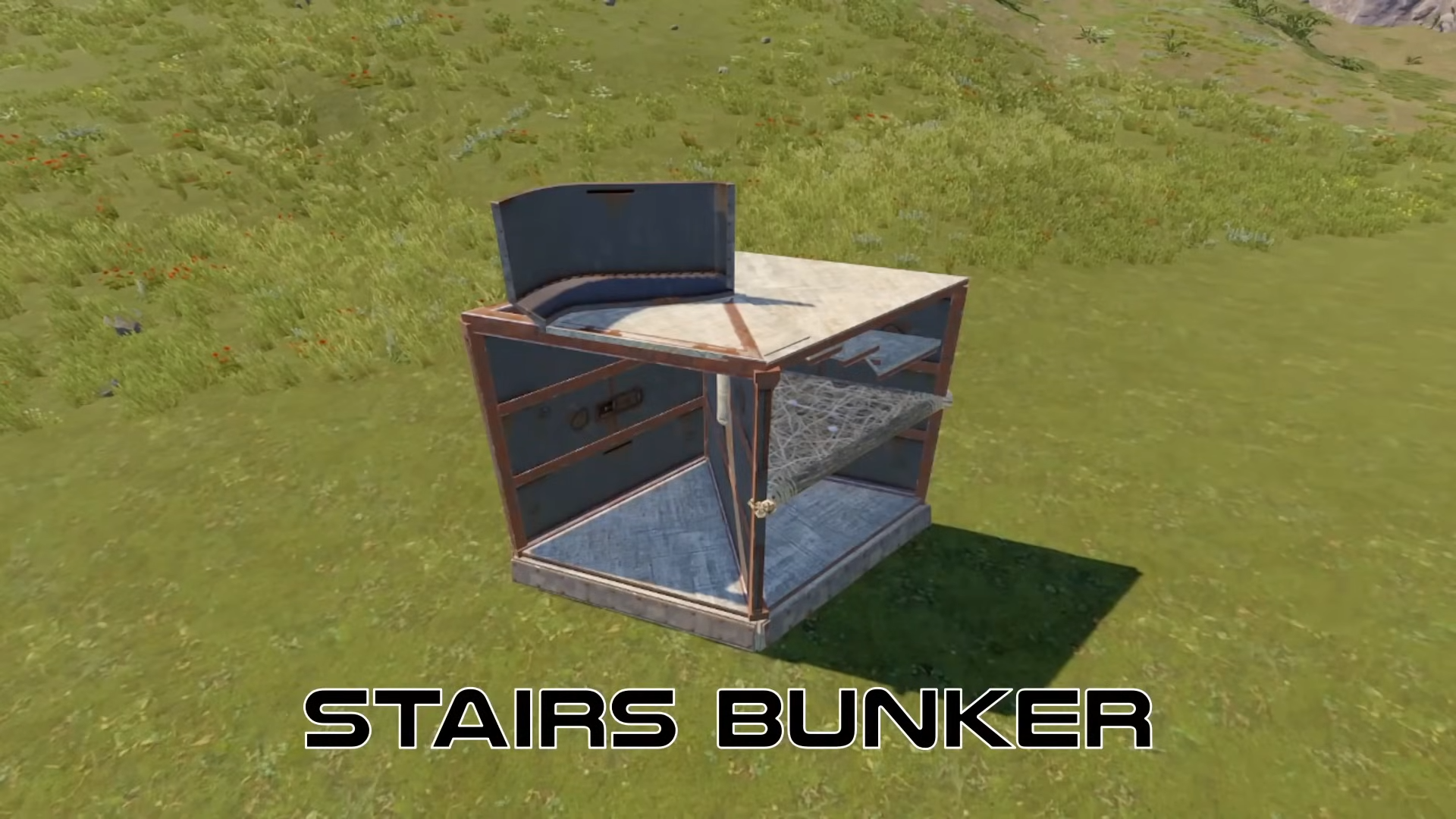 Picture of the stairs bunker.