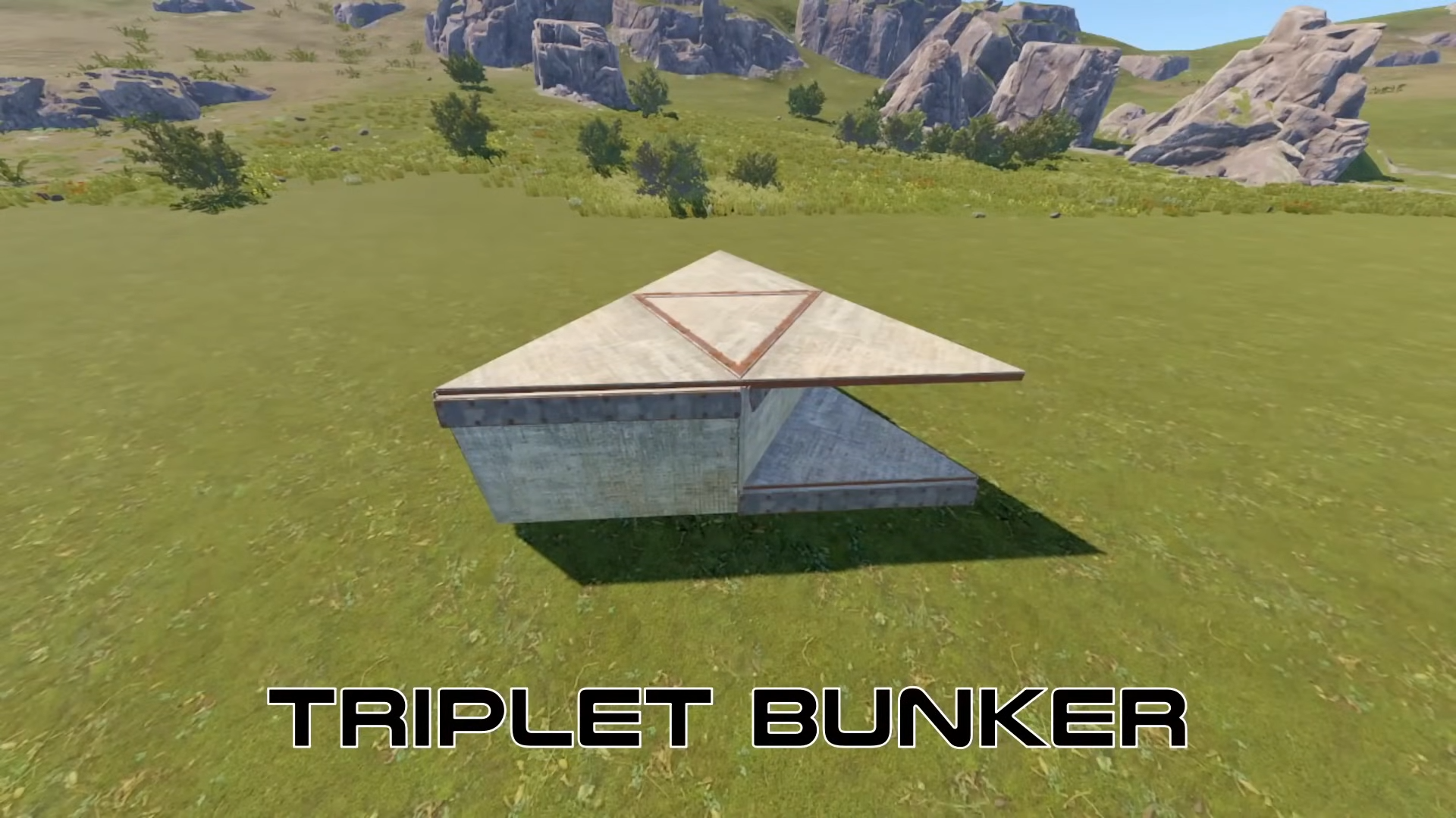 Picture of the triplet bunker.